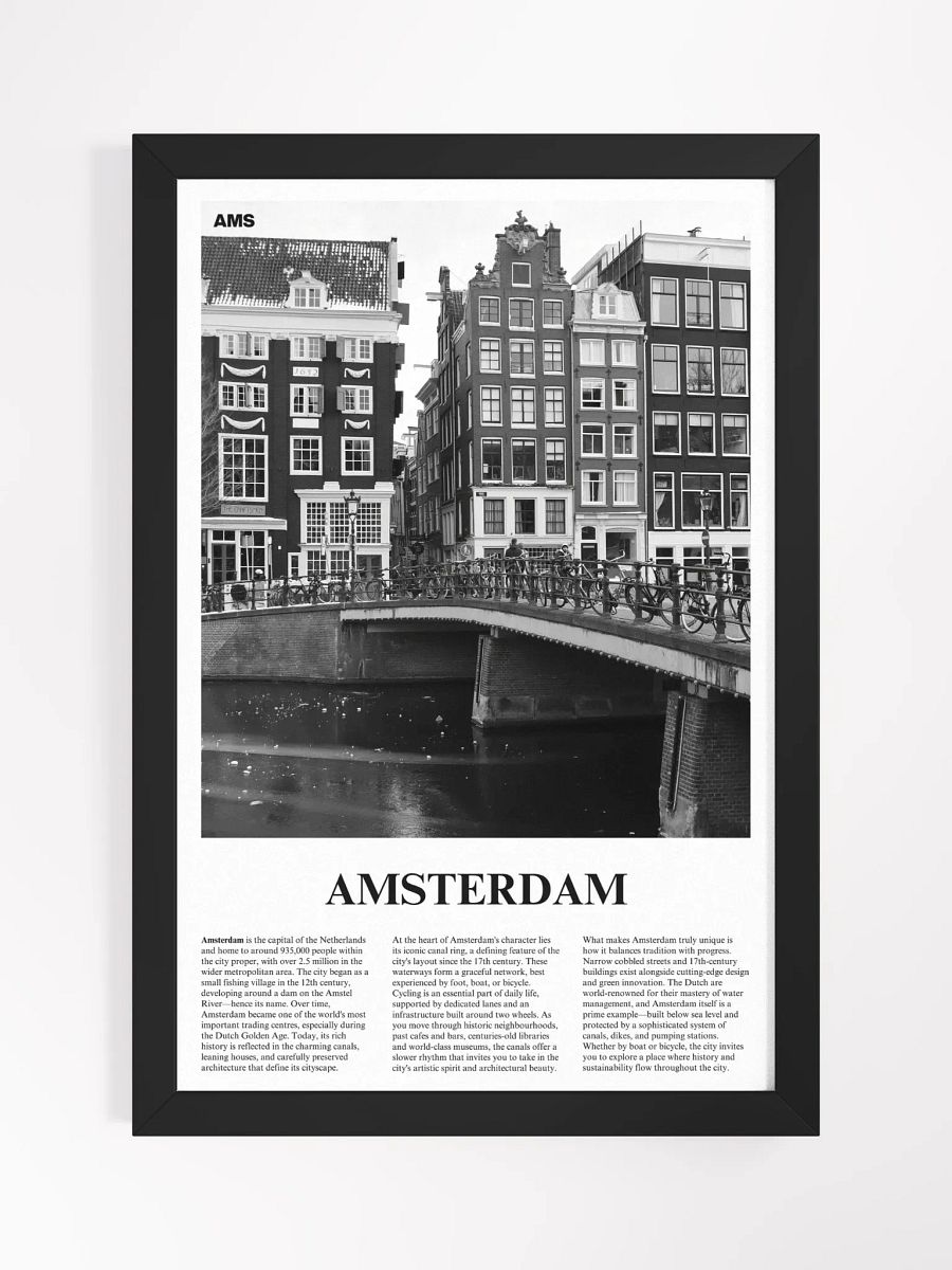 Amsterdam 03 Newspaper Poster | Framed product image (27)