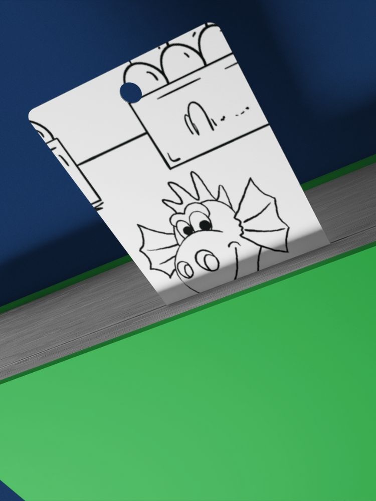 Printable Dragons Playing Sports Coloring Bookmarks - 2
