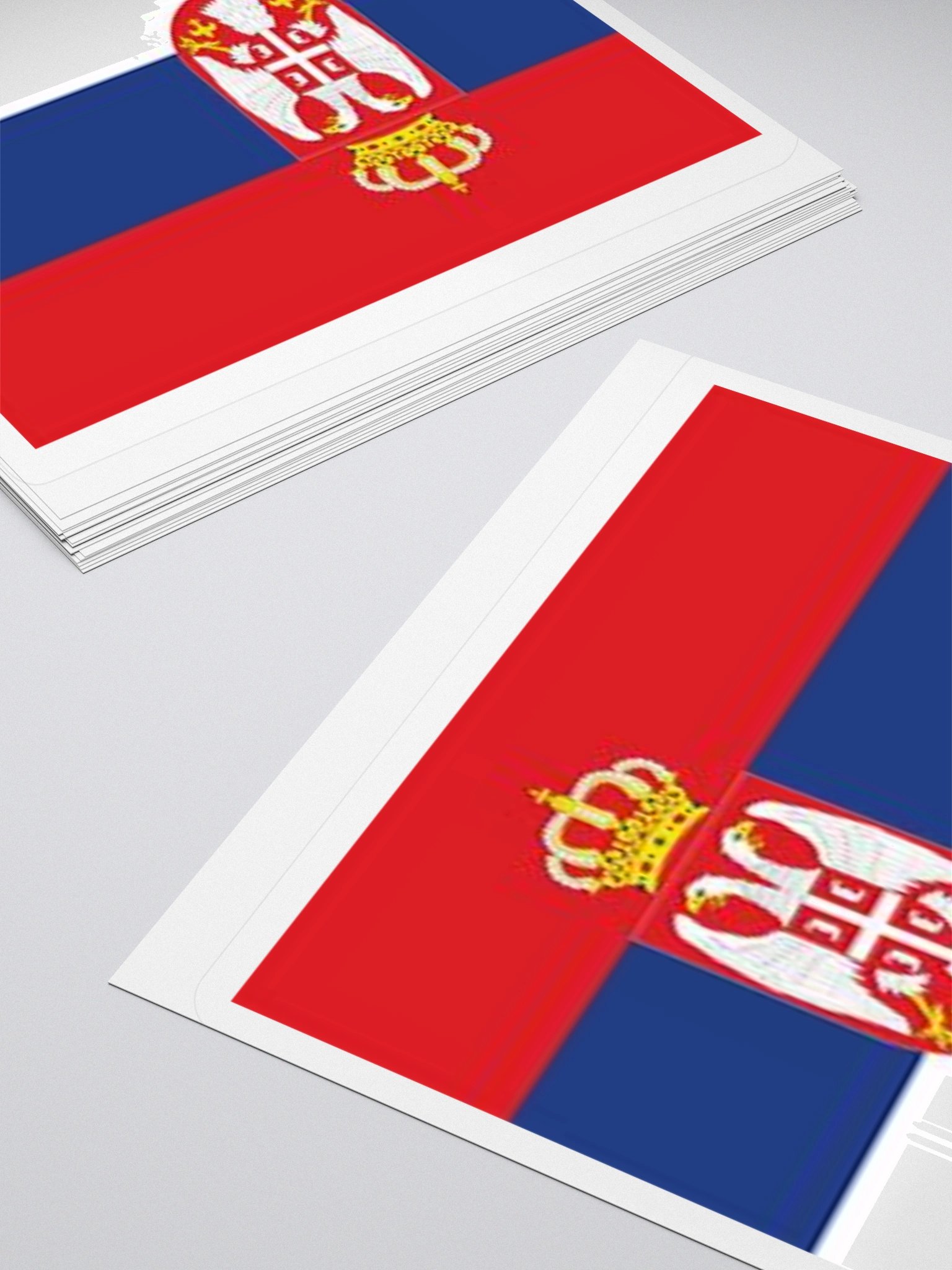 Serbia Flag Sticker - Durable Vinyl for Indoor Use - Multiple Sizes Available product image (10)