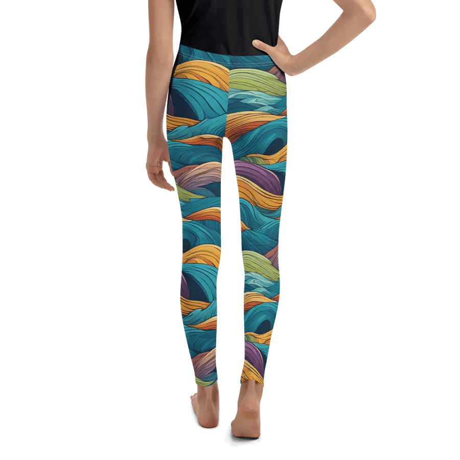 Ripple Rave Youth Leggings product image (8)