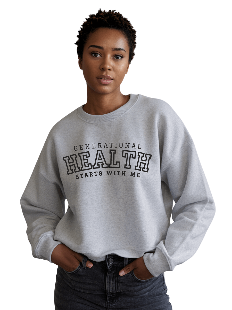 Generational Health Starts with Me - Grey Unisex Organic Sweatshirt product image (3)