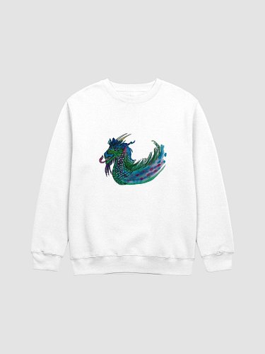 Unisex sweatshirt with Colorful Ink Dragon illustration. Made from organic cotton and  recycled polyester for a soft, sustain...