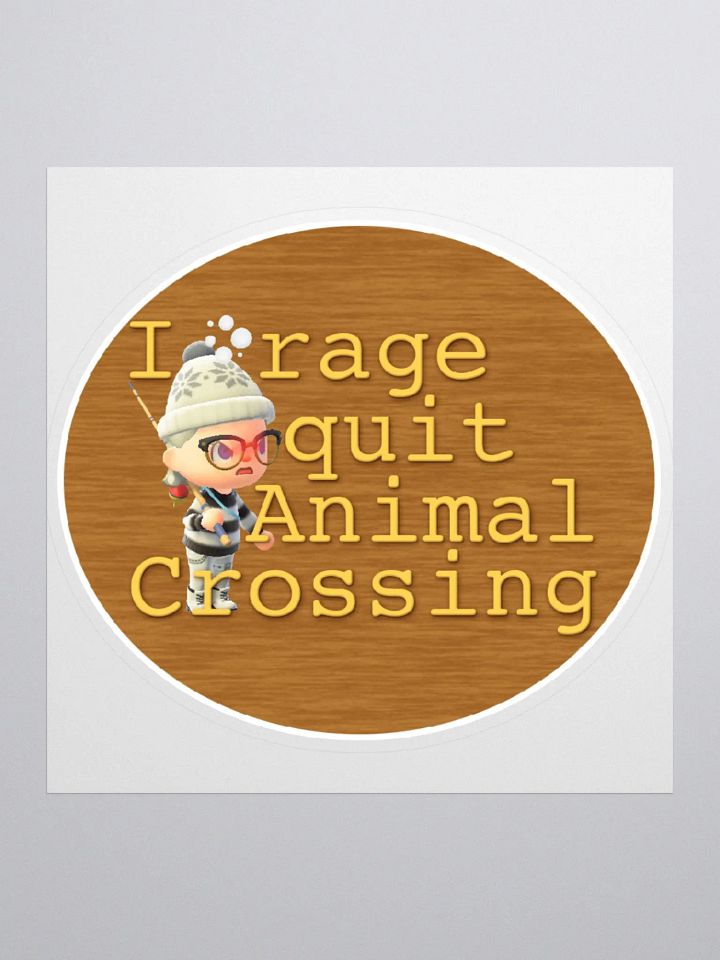 Fishing Rage Quit Sticker product image (1)
