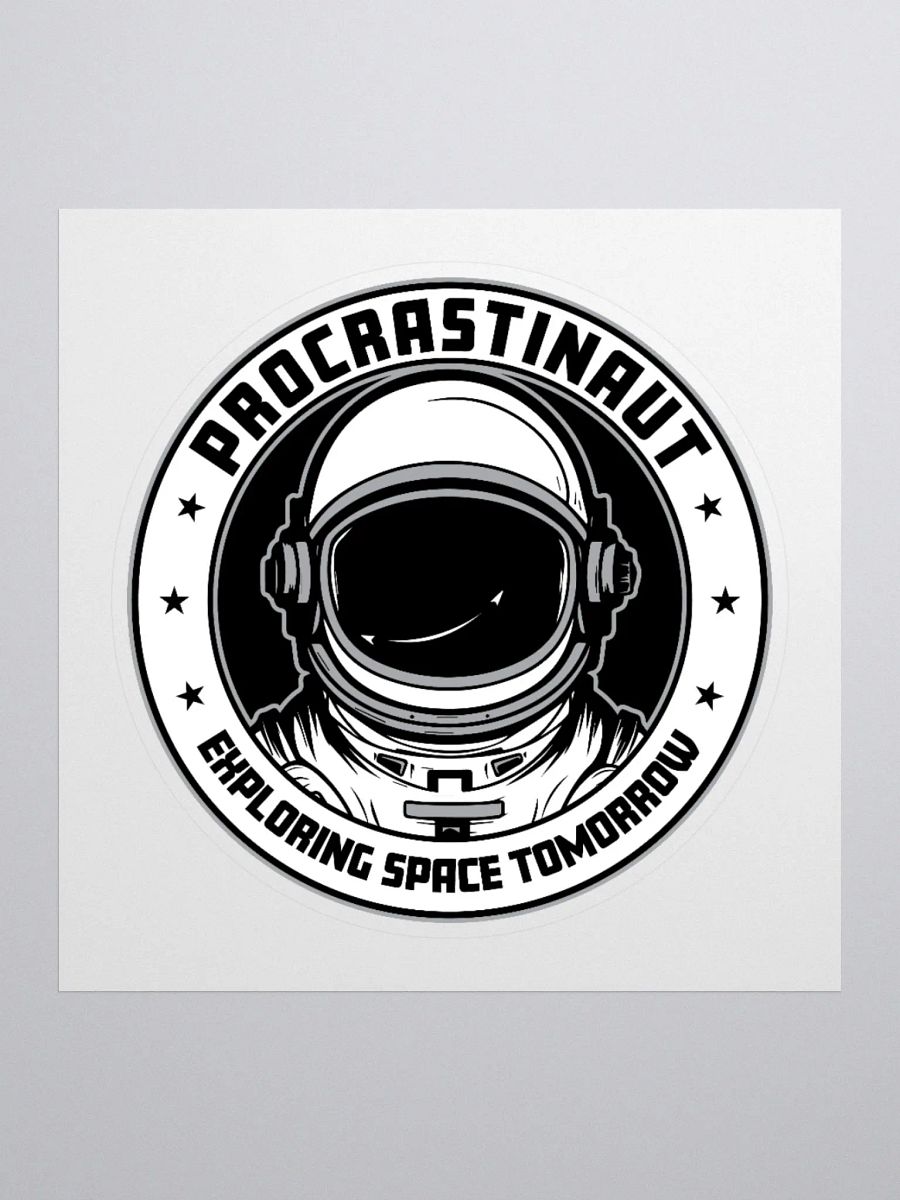 Procrastinaut Sticker – For Space Lovers Who Take It Slow product image (2)