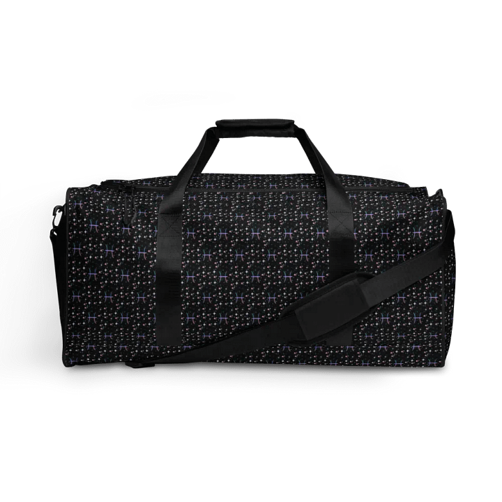 Pisces, Pastel Pisces Glyph, Duffel Bag product image (1)