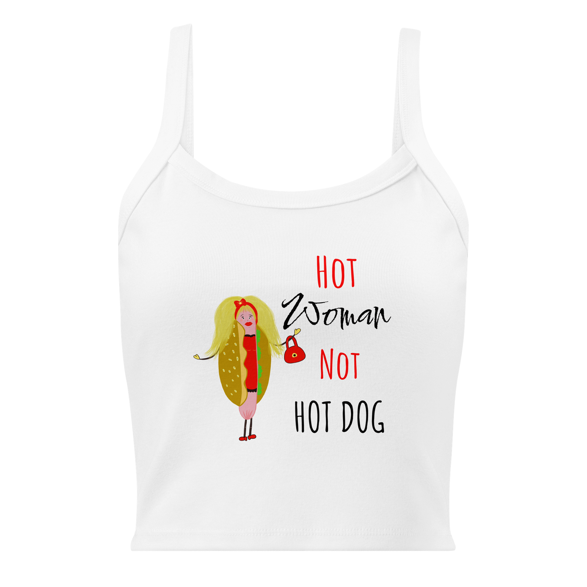 Hot Woman, Not Hot Dog Rib Tank product image (21)