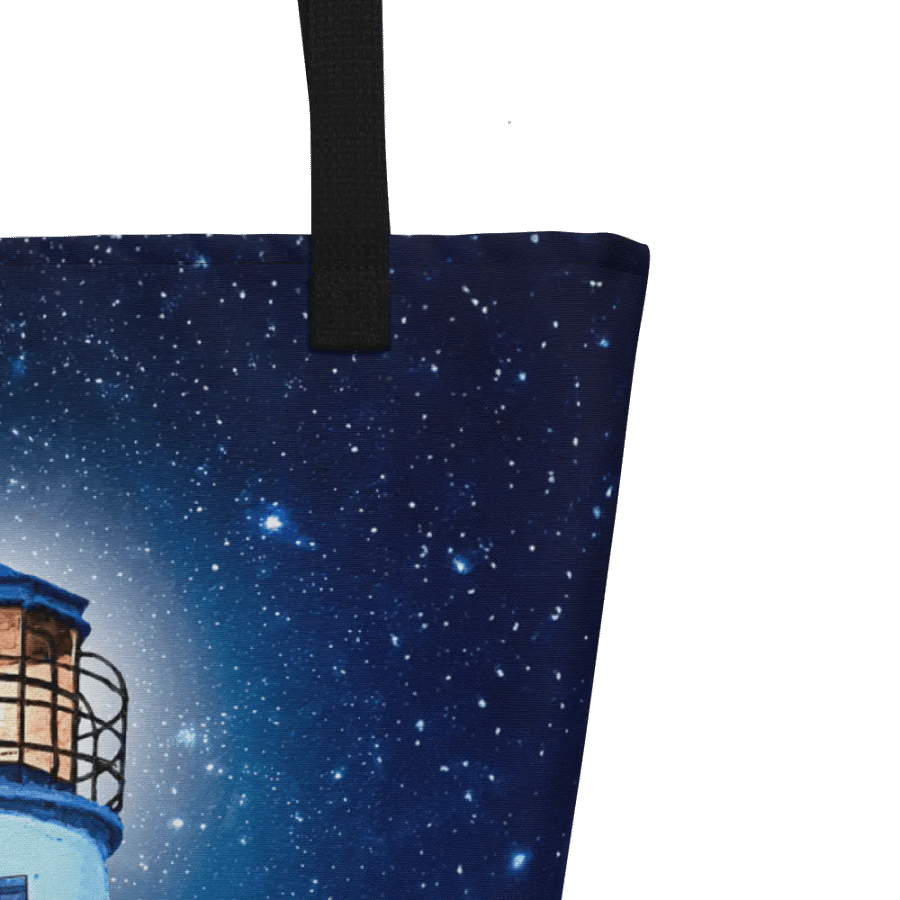 St. George Island Lighthouse by Night – Florida Tote Bag product image (3)