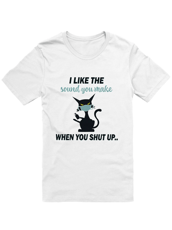 Sarcastic Cat Face Mask T-Shirt product image (1)
