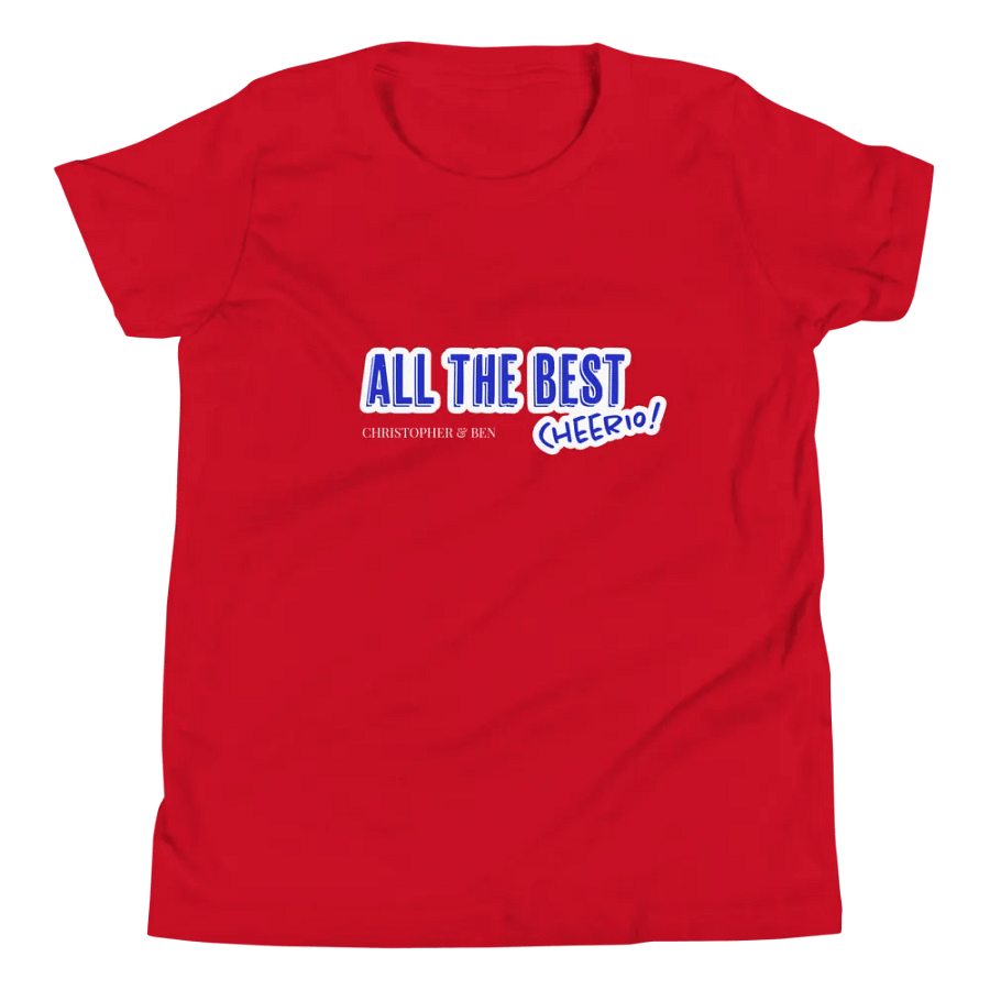 All The Best, Cheerio! Youth Soft Cotton Tee product image (59)
