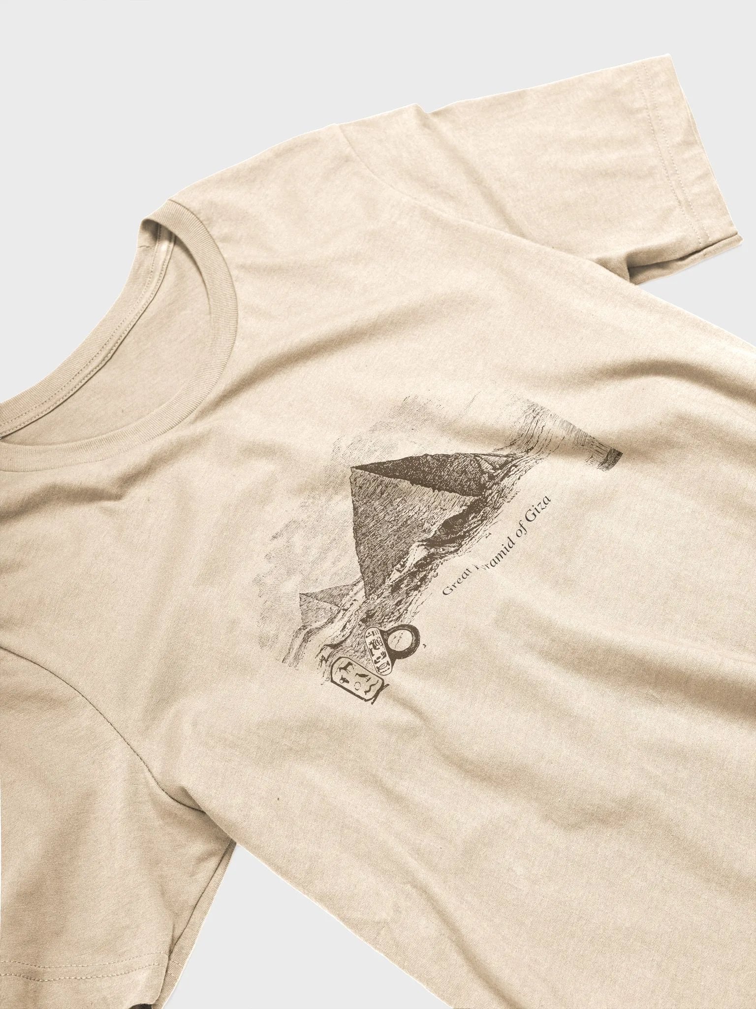 Great Pyramid of Giza - Scientific Illustration - Bella+Canvas Supersoft T-Shirt product image (3)