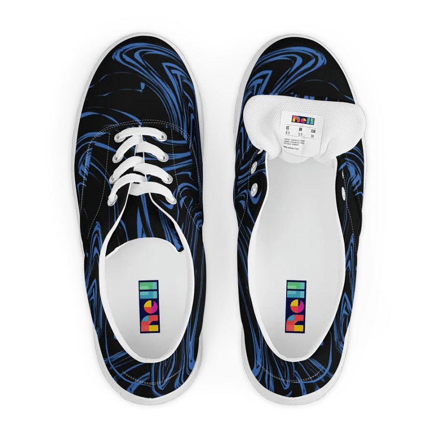 Marbled Blue Women's Lace-Up Shoes product image (6)
