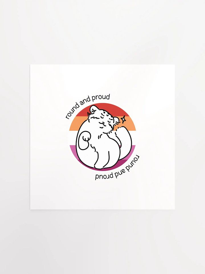 Round and Proud Manul Lesbian Version - Matte Poster product image (1)