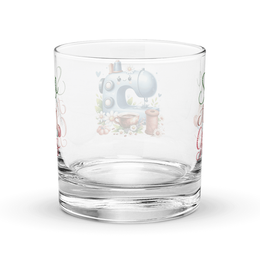 Sew It Goes Sewing Machine Rocks Glass product image (4)