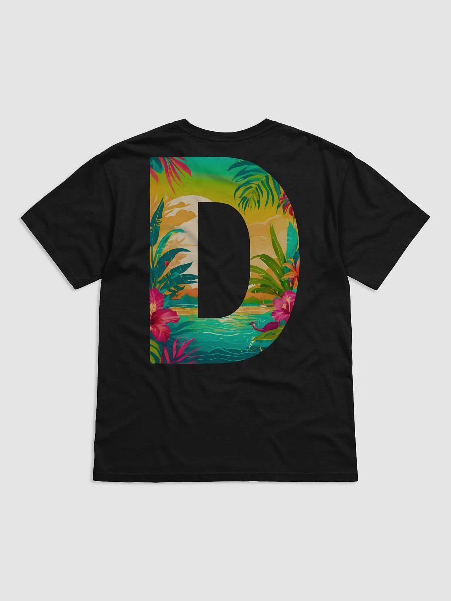 Tropical Sunset Paradise T-Shirt (Letter-D) product image (3)