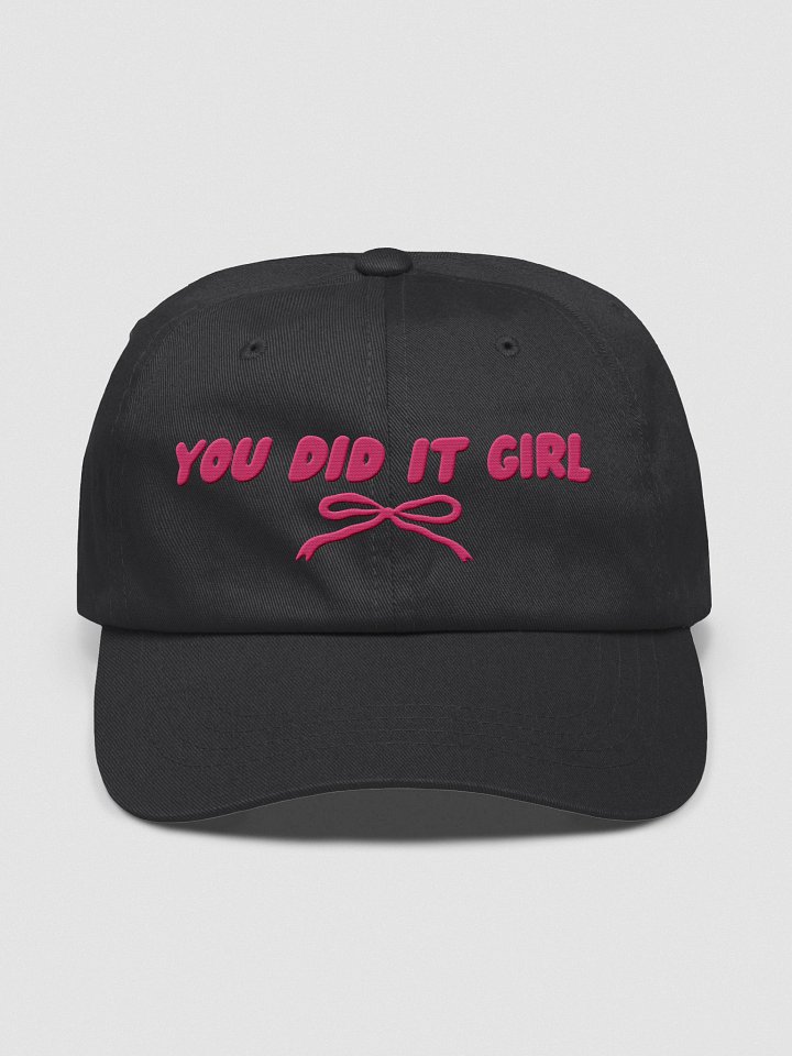 You Did it Girl Bow - Hot Pink/Black product image (1)