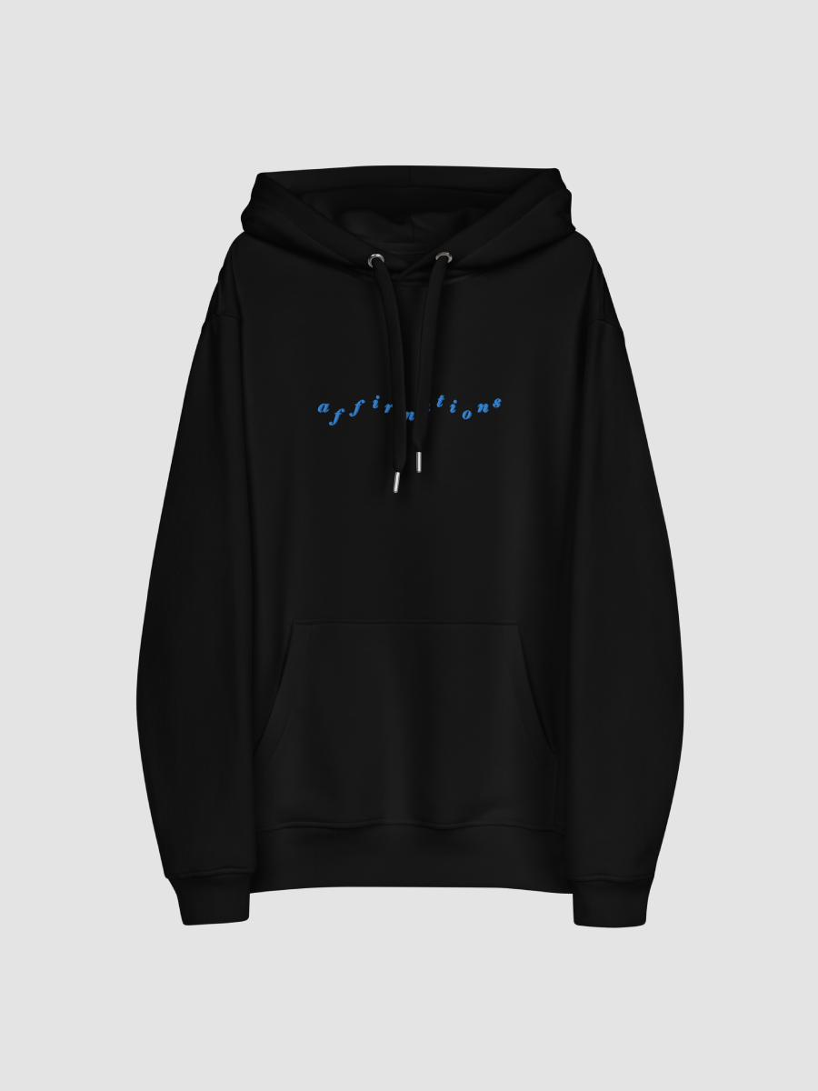 AFFIRMATIONS HOODIE (blue font) product image (2)