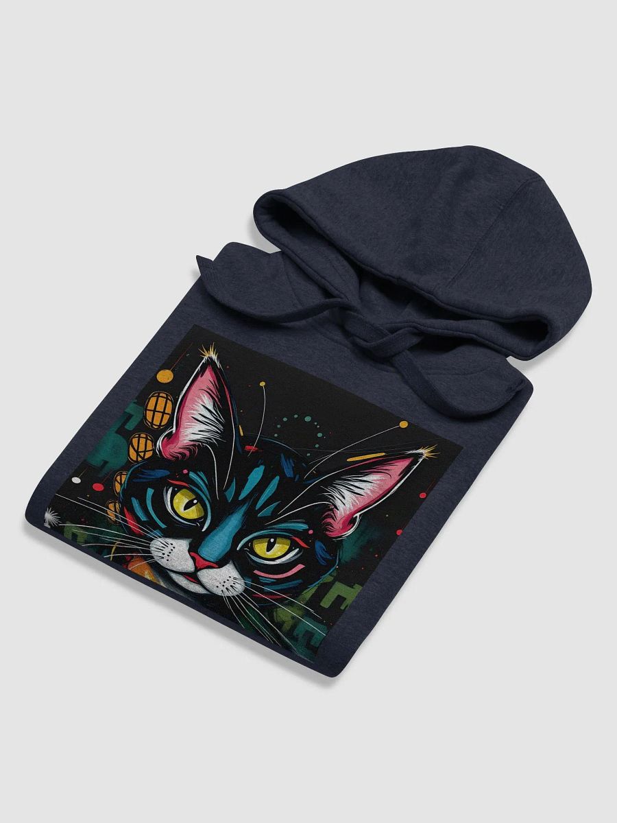 Mystery Kitty, Cozy Cotton Blend Unisex Hoodie product image (6)