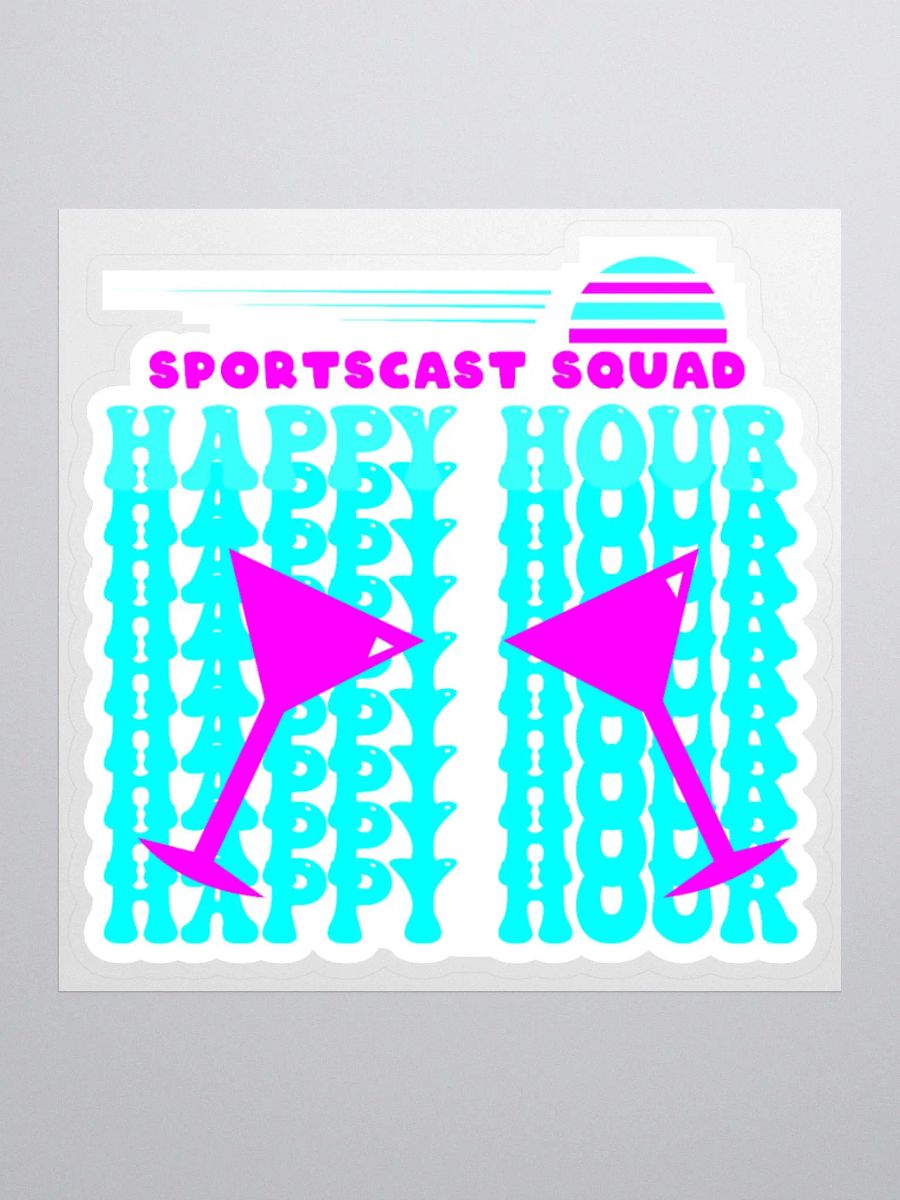 HAPPY HOUR MARTINI STICKER product image (1)