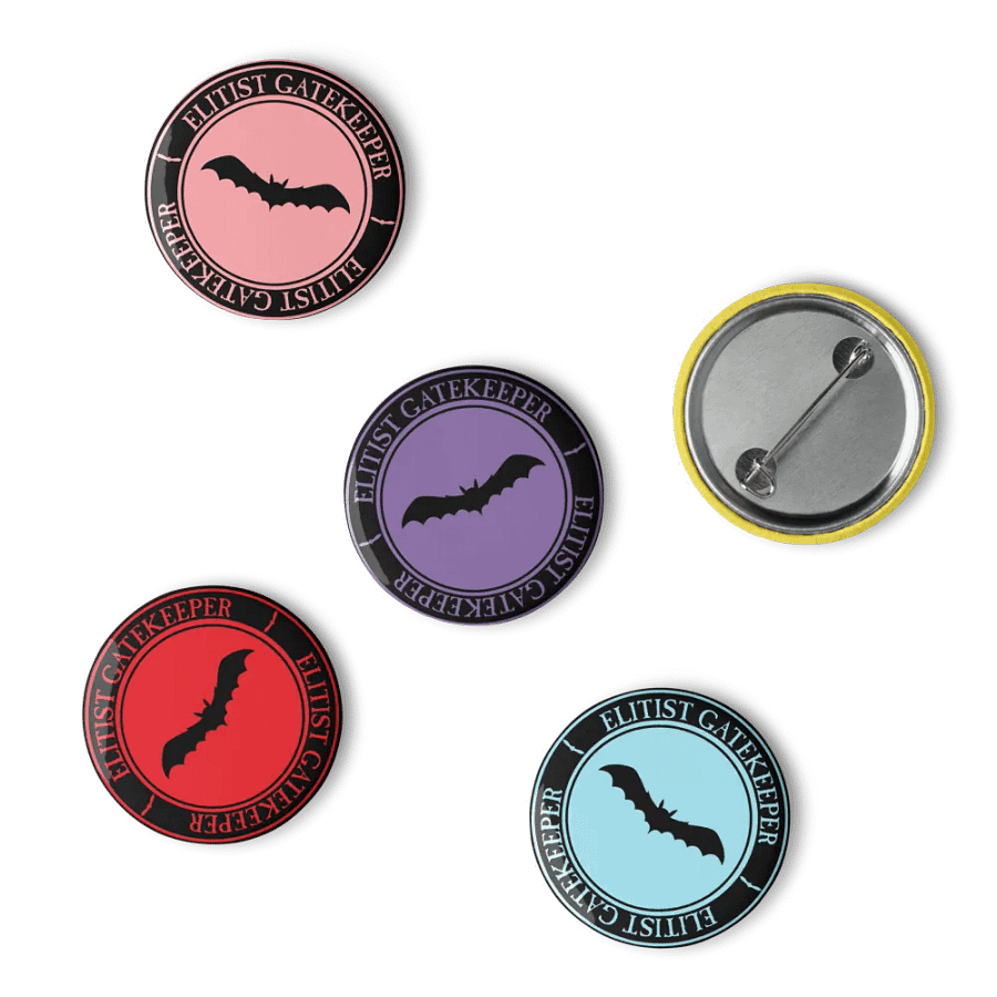 Elitist Gatekeeper Pins Colors (set of 5) product image (4)