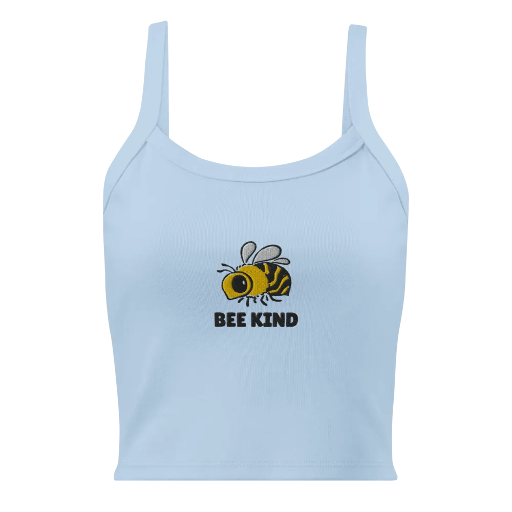 stitched bee kind tank product image (1)