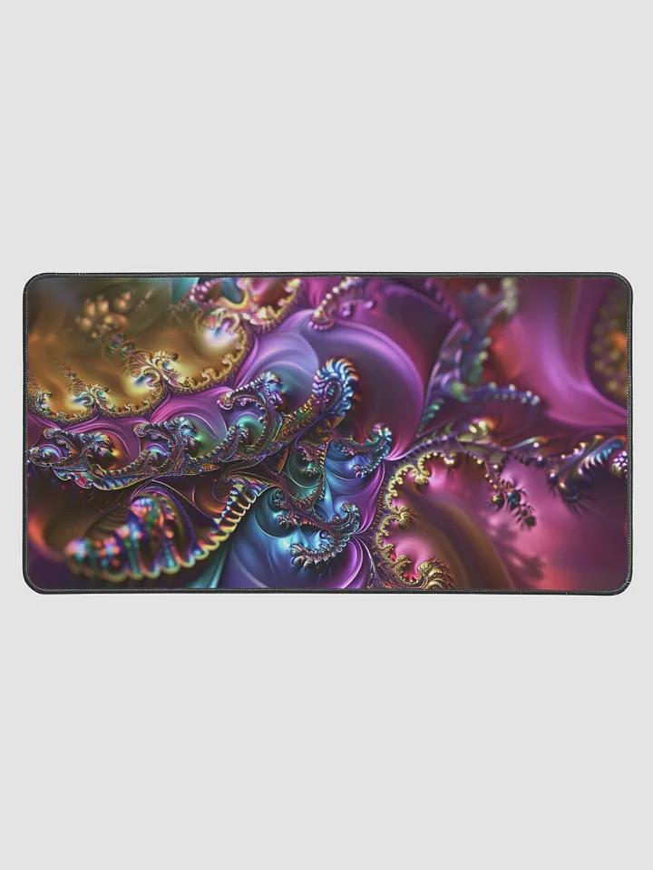 Jewel-Toned Fractal Desk Mat - Stunning & Functional product image (1)