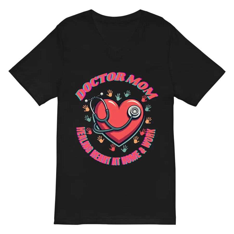 Healing Heart Doctor Mom V-Neck Tee product image (3)