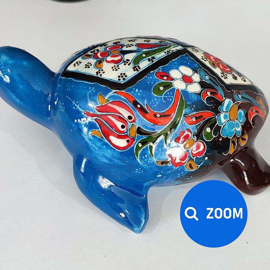 Ceramic handmade Turtle, Turkish decor — handmade pottery, handmade ceramic, home decor, handmade gift, Turkish ceramic product image (6)