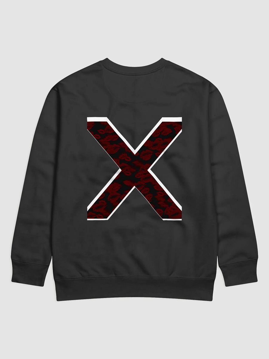 Black X Subtle Red Lipstick Kisses Crewneck product image (18)