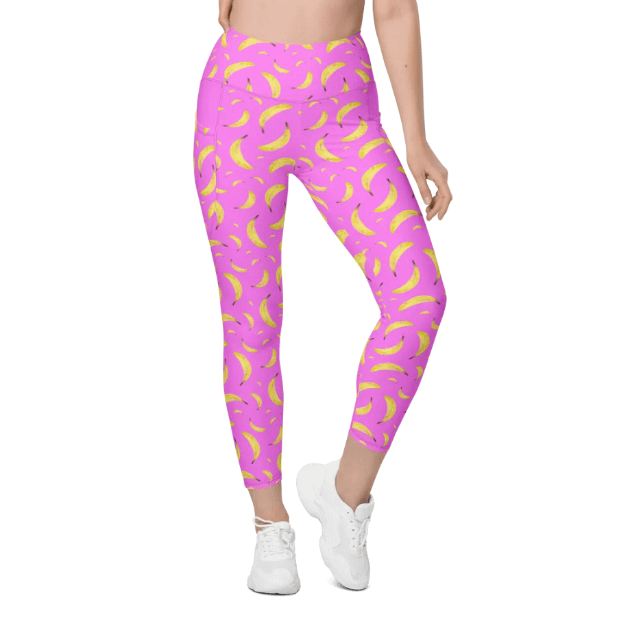 Bananapalooza pink leggings product image (4)