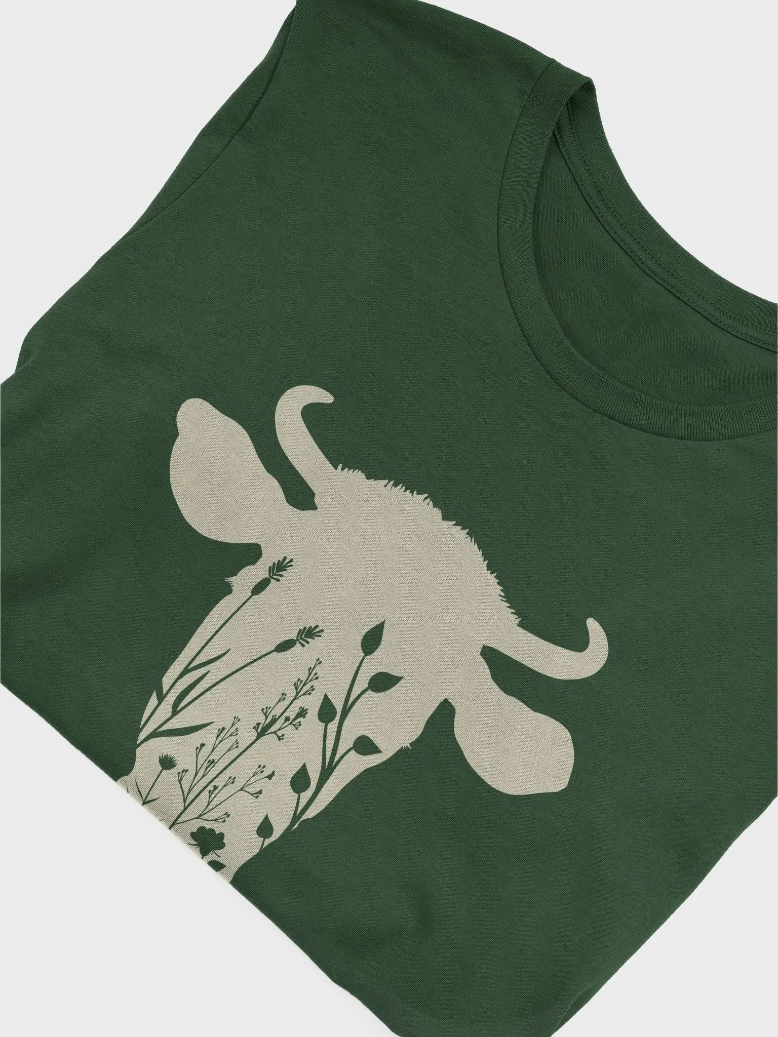 "Cow floral head" t-shirt product image (15)