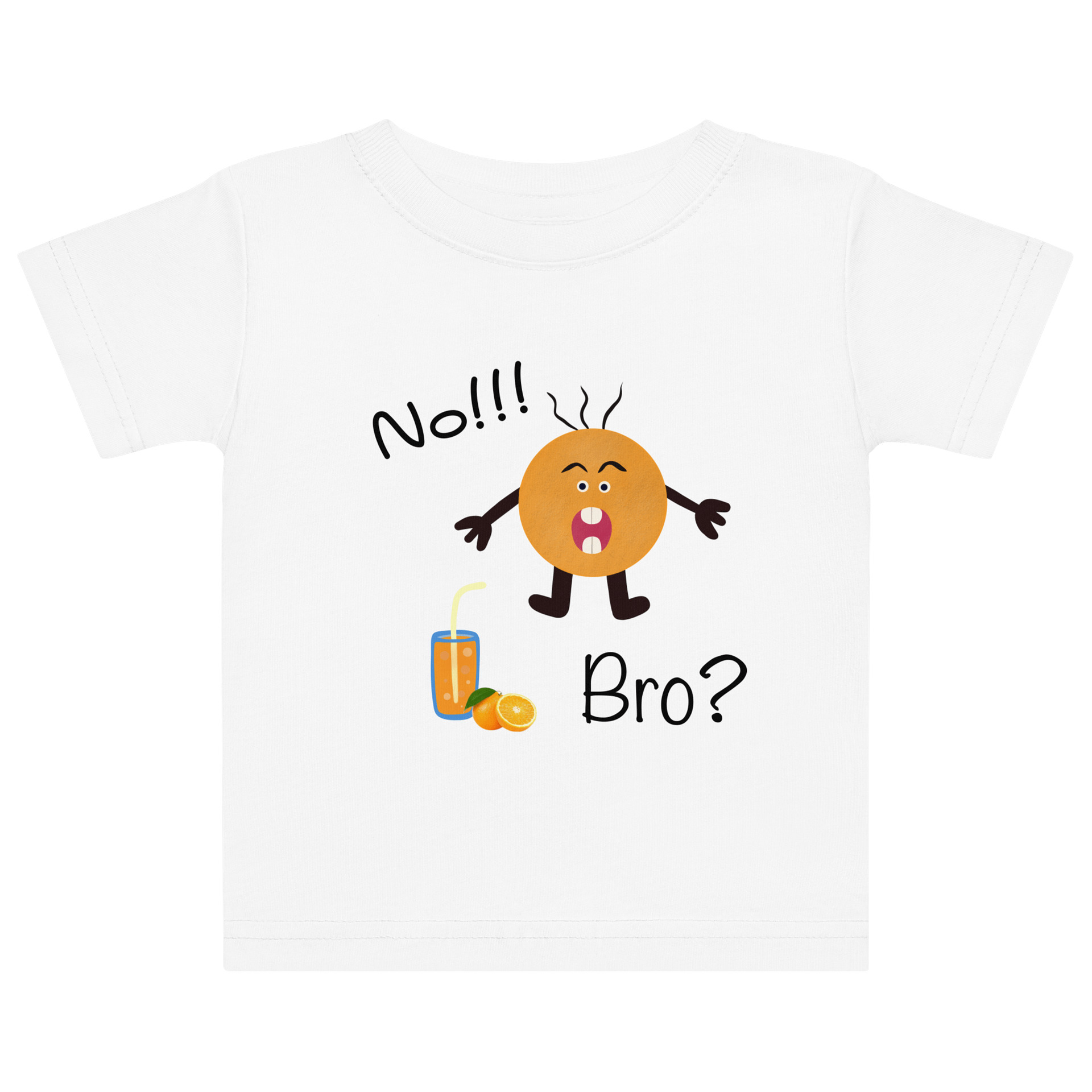 Surprised Orange Baby T-Shirt product image (5)