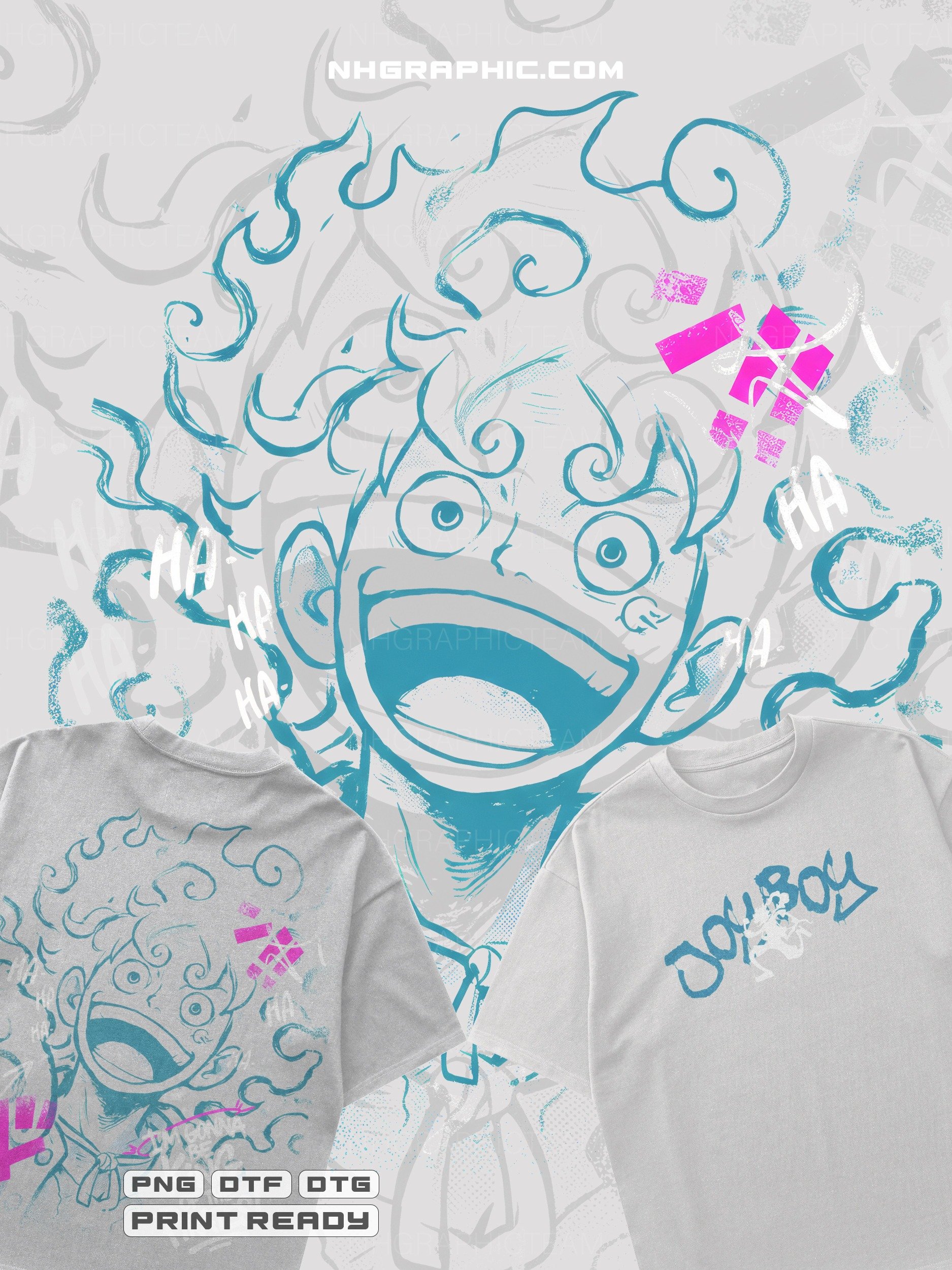 one piece t-shirt PNG designs bundle 11 back and front files product image (8)