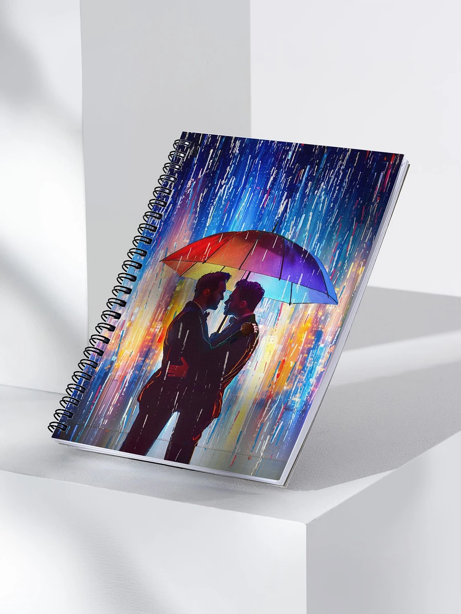 City Serenade - Love in the Rain Spiral Notebook product image (3)