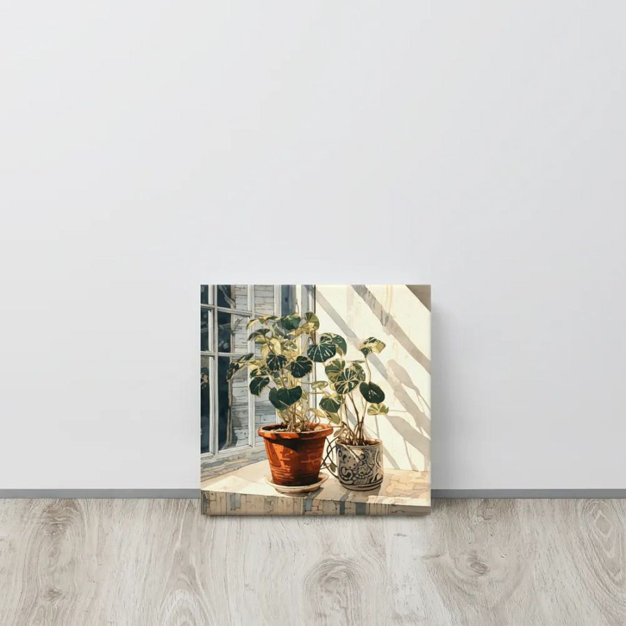 Art2401-10 Potted Plants Still Life - Canvas Print - sm product image (11)
