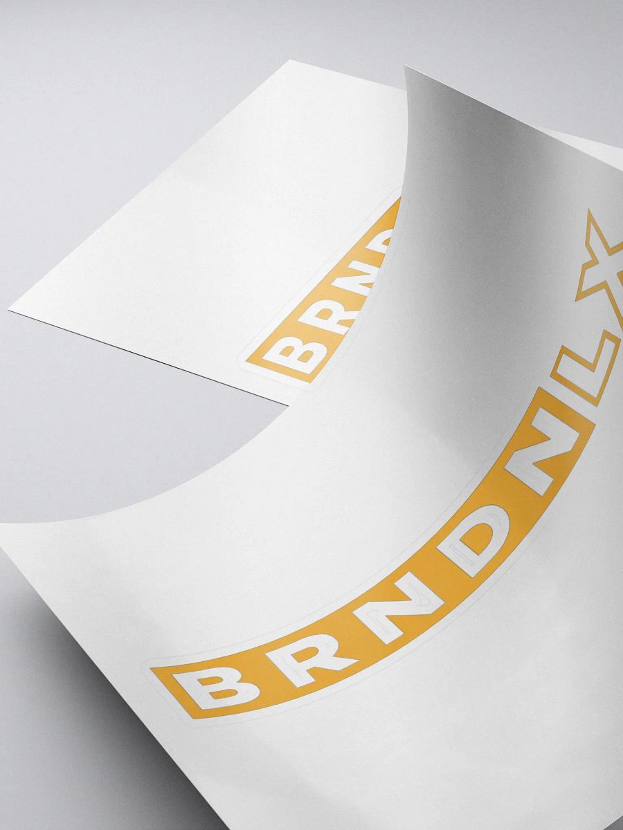 Brndnlx - Yellow Logo Sticker product image (4)