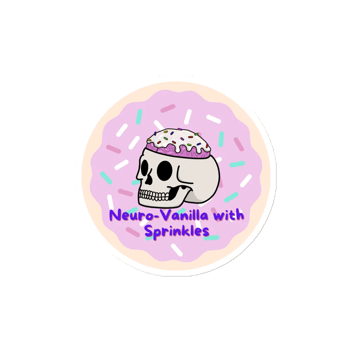 Neuro-Vanilla With Sprinkles Die-Cut Magnet product image (2)
