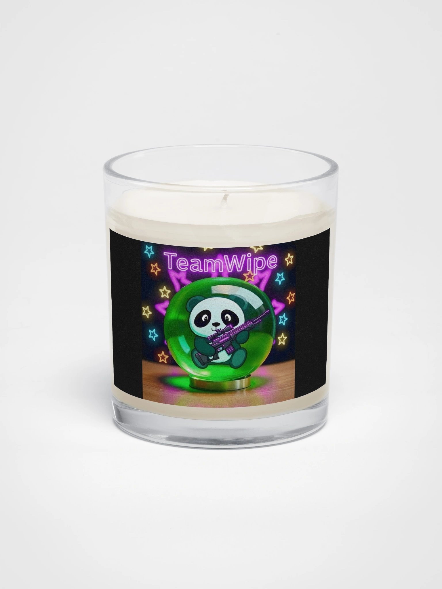 Neon Panda TeamWipe Soy Wax Candle product image (1)
