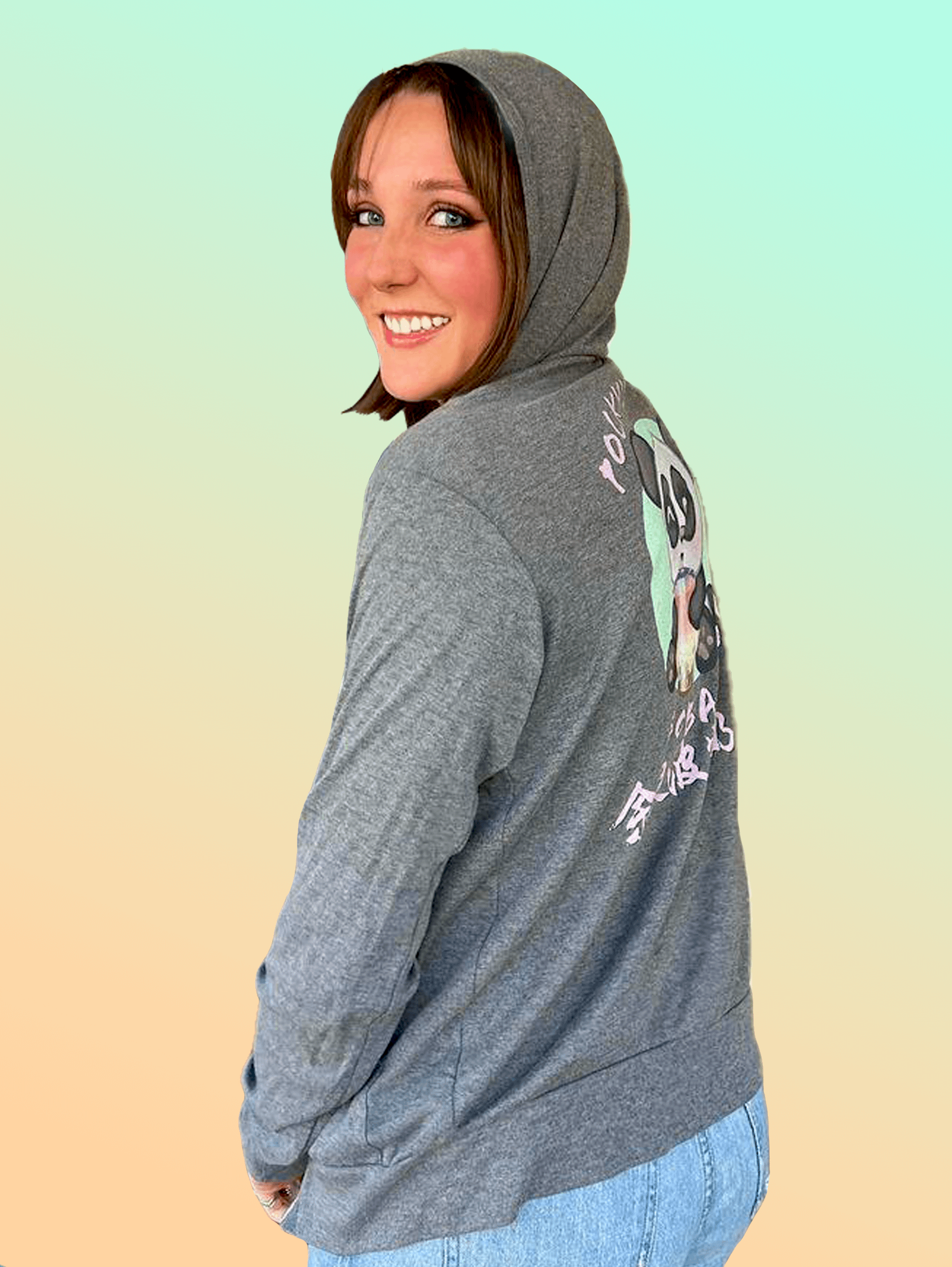 Pocky's Boba Shop Light Hoodie product image (2)