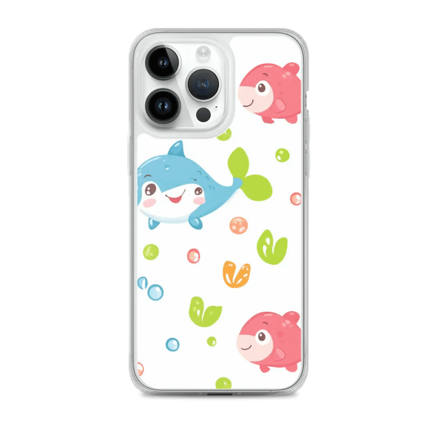 Happy Shark Bubble iPhone Case – Cute & Protective product image (2)