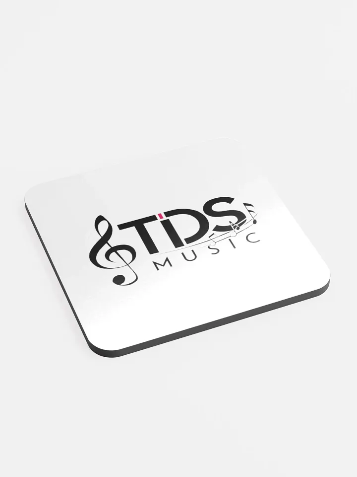 TDS Music White Glossed Cork Coaster product image (2)
