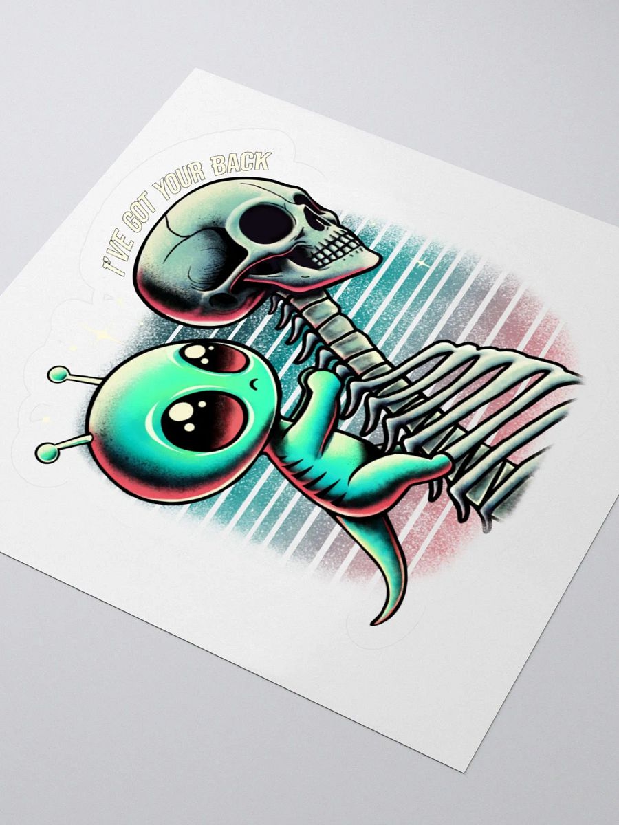 "I’ve Got Your Back" Alien Sticker product image (9)