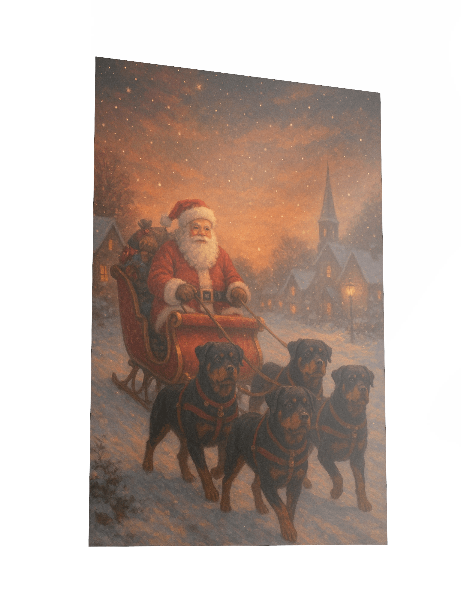 Rottweiler's Christmas Eve Poster product image (5)