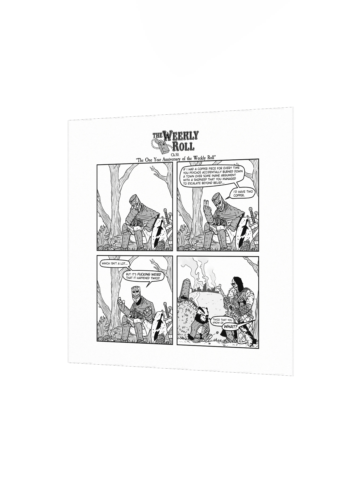 The Weekly Roll Ch. 50. Print Square product image (4)