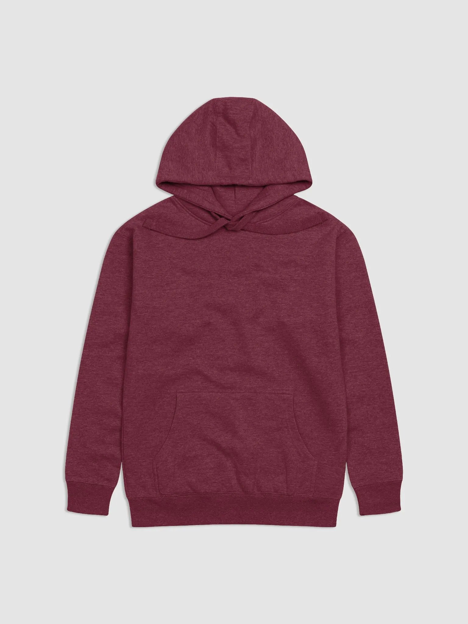 Plain Color Maroon Hoodie product image (5)