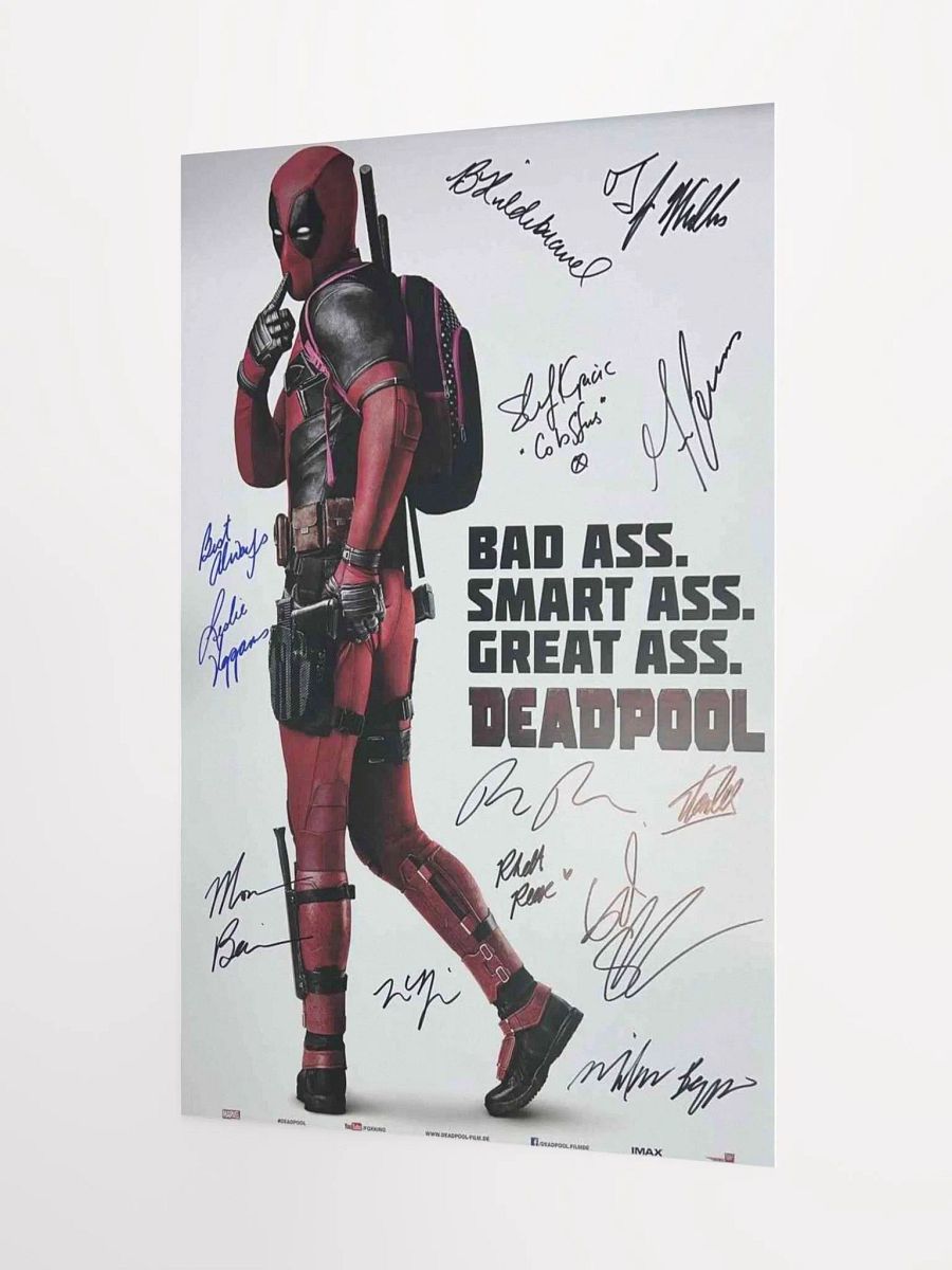 DeadPool Signed Poster product image (8)