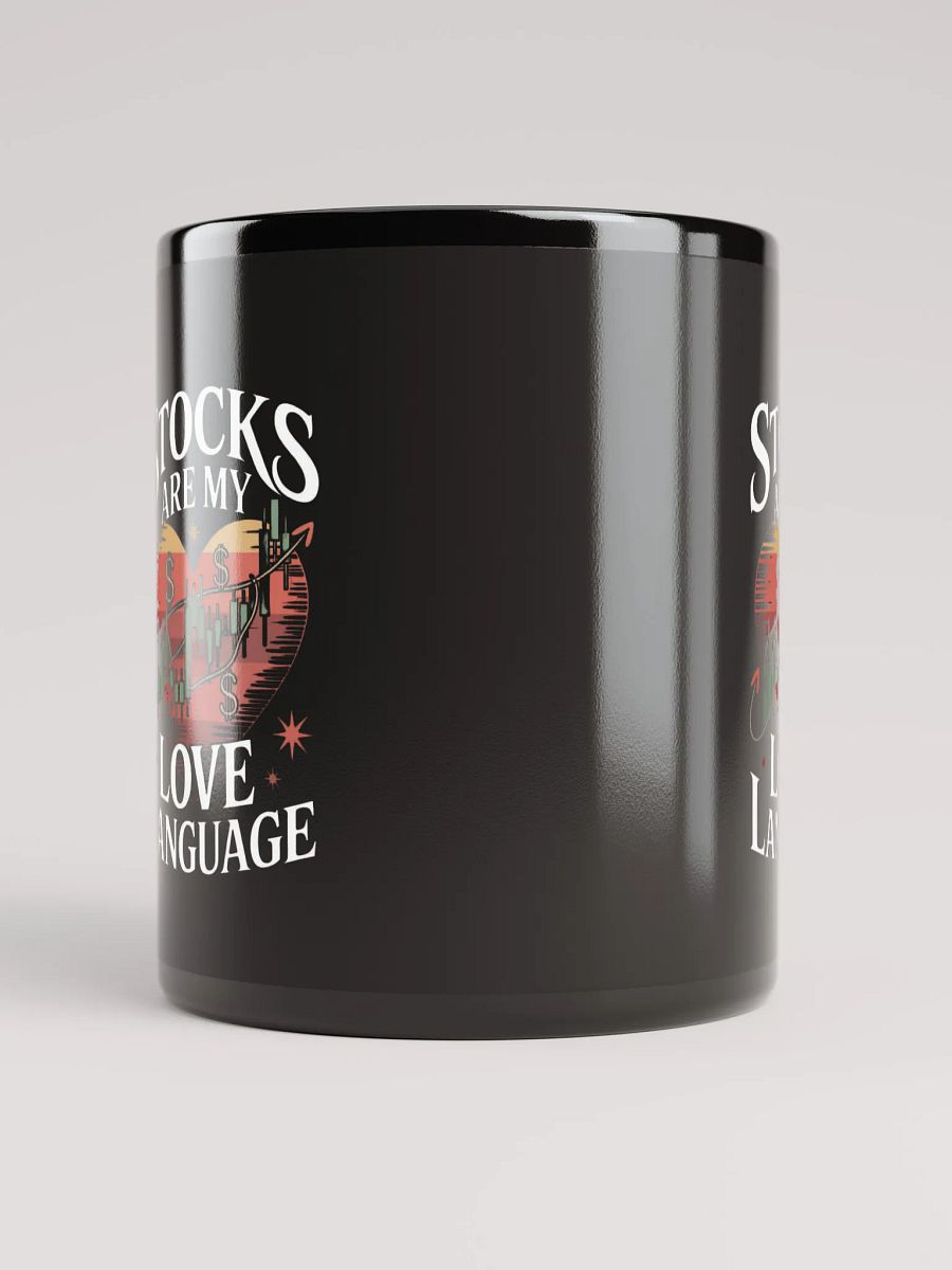 Stocks in Love Black Glossy Mug product image (5)