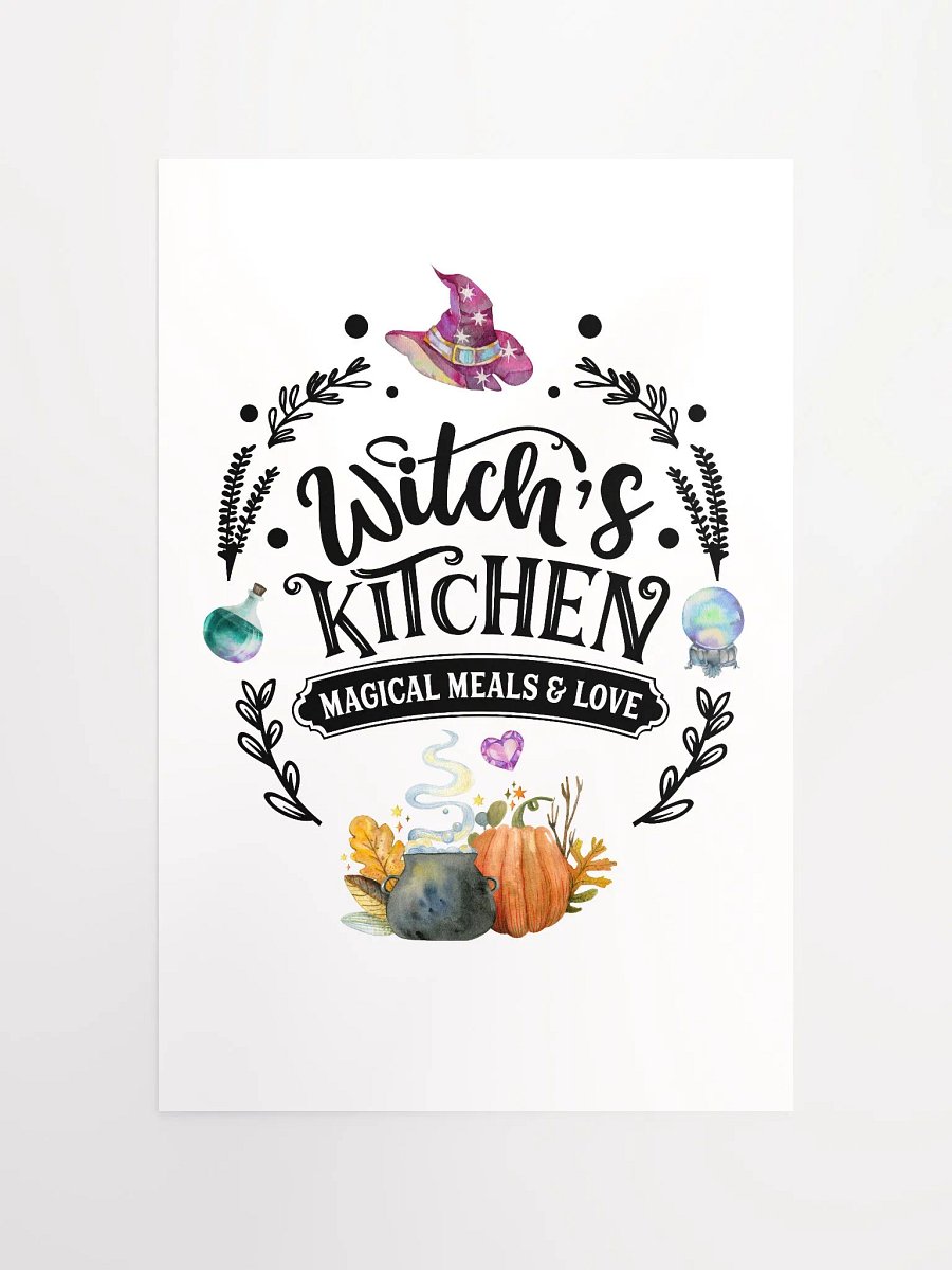 Witch's Kitchen, Magical Meals and Love POSTER - Witchy, Kitchen Witch, Magic Kitchen Gift product image (10)