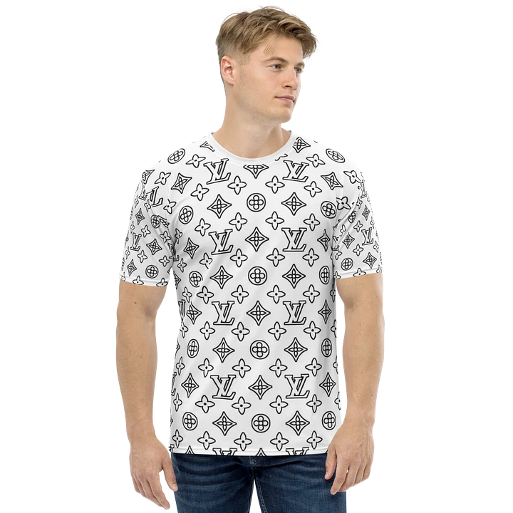 Louis Vuitton Black and White All-Over Print T-Shirt: Timeless Monochrome Elegance product image (2)