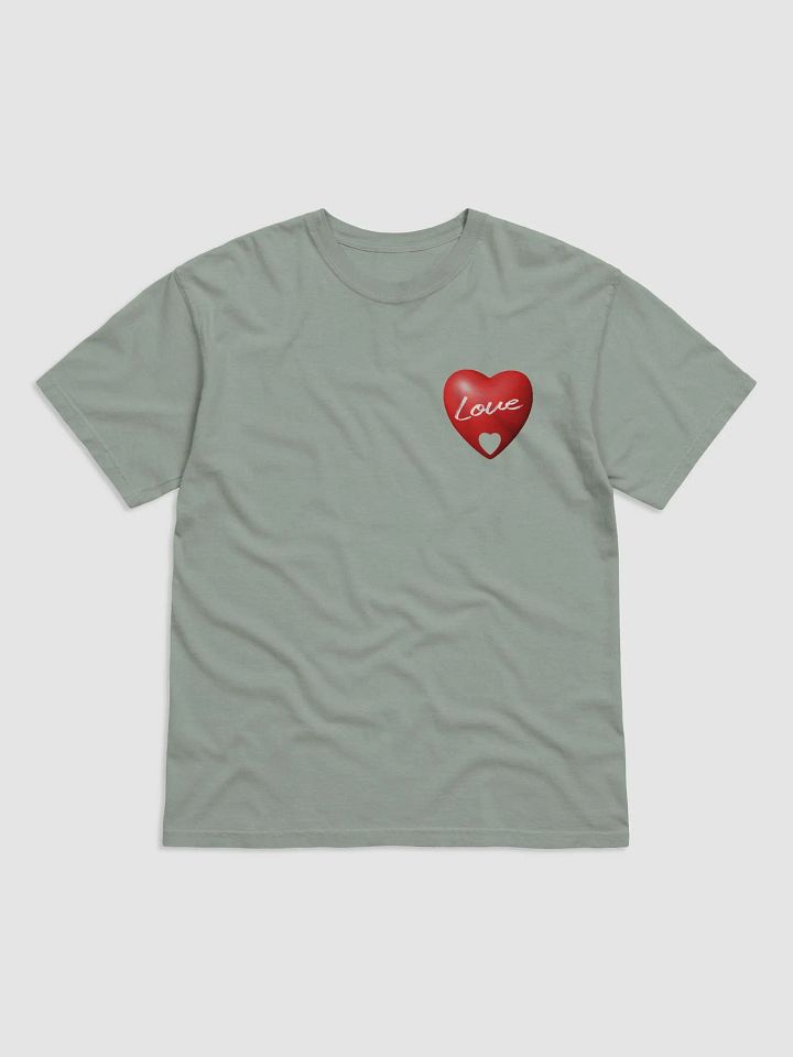Love in a 3D Heart T-Shirt (Small Design) product image (1)
