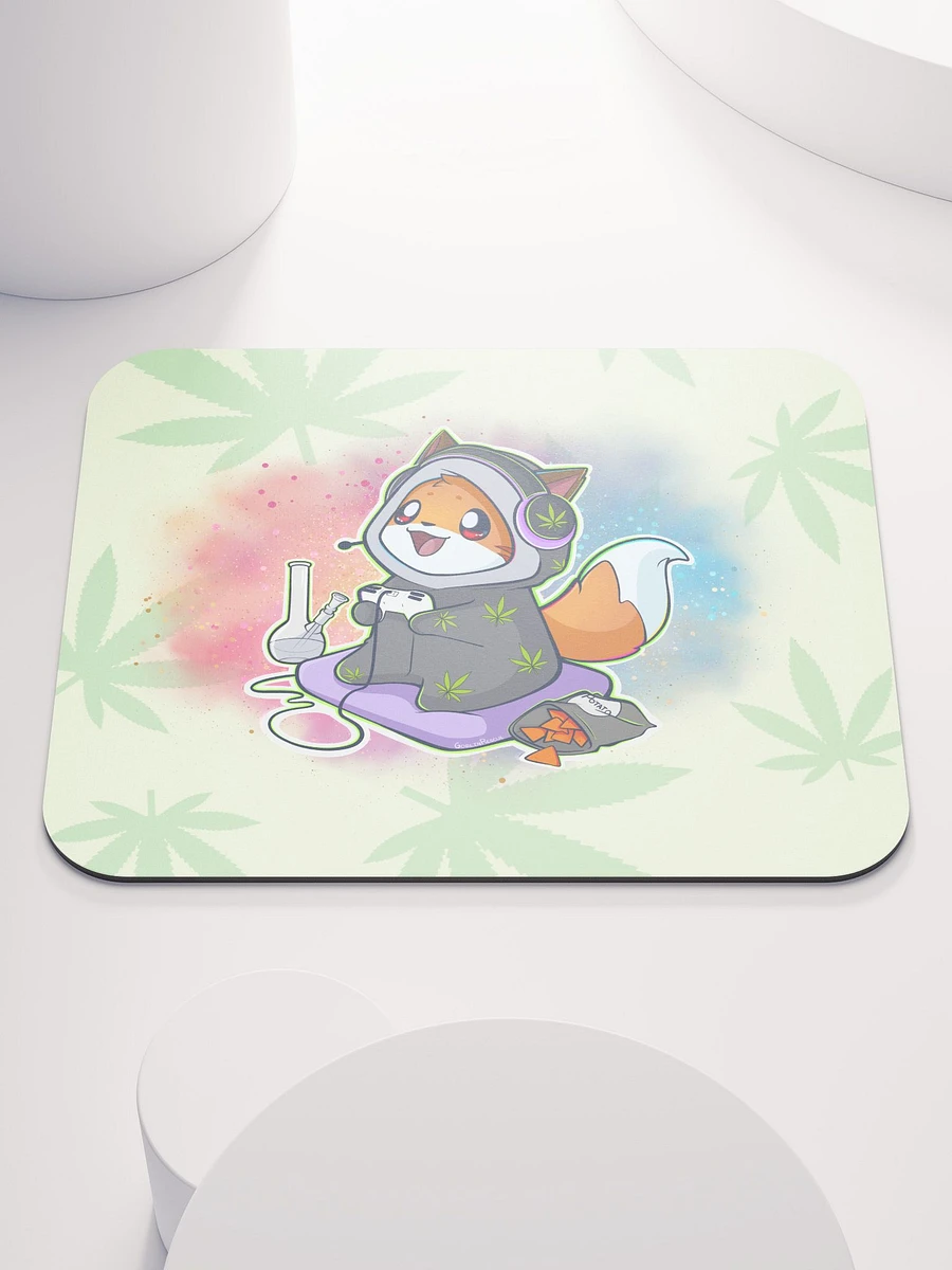 Tots the Fox is high on Gaming Mouse Pad 🌿🦊 product image (3)